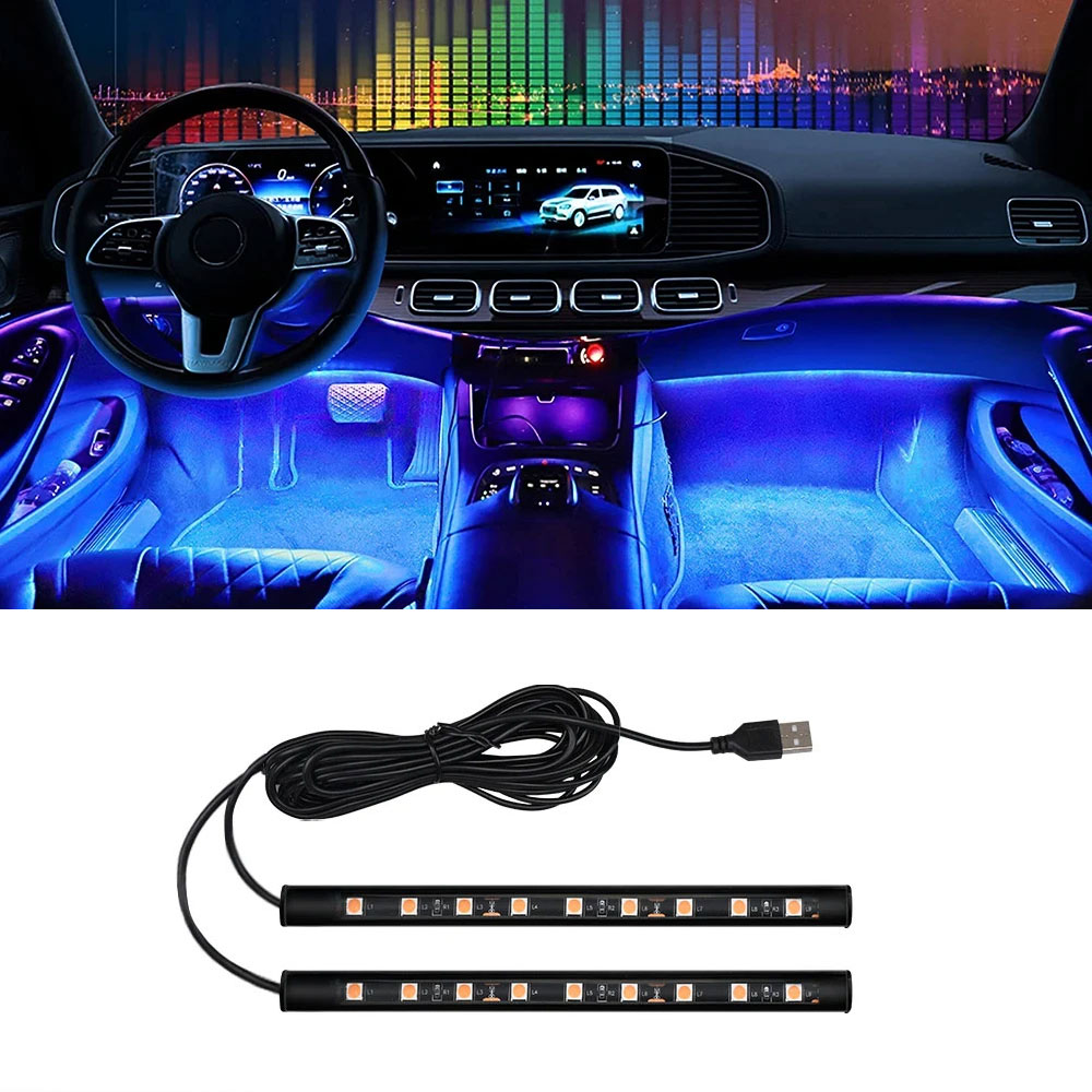 Lampu Neon Mobil Lampu Kaki LE - Vape Decoration ulasan dan harga