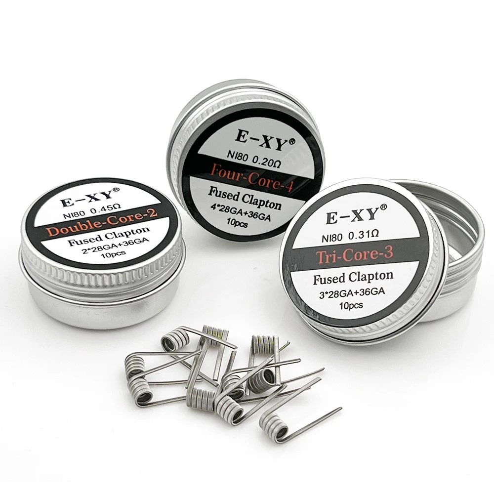 10 buah/kotak koil Prebuilt Ni - Clapton Wire Pre Built ulasan dan harga