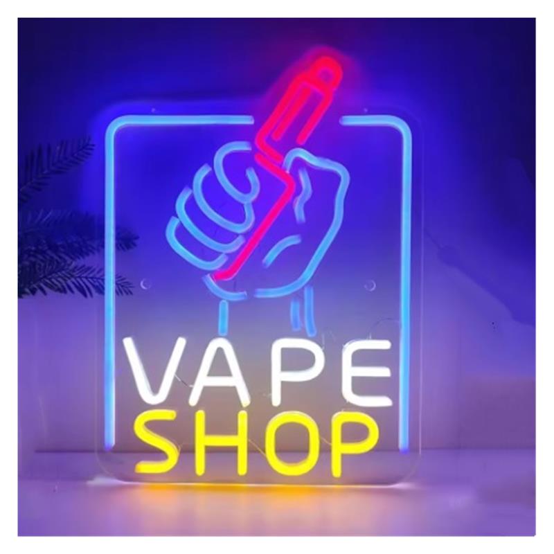 Lampu Neon LED Bentuk Tangan M - Vaping Store ulasan dan harga