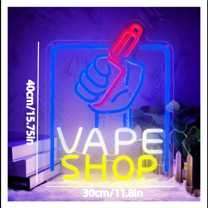 Lampu Neon LED Bentuk Tangan M - Vaping Store ulasan dan harga